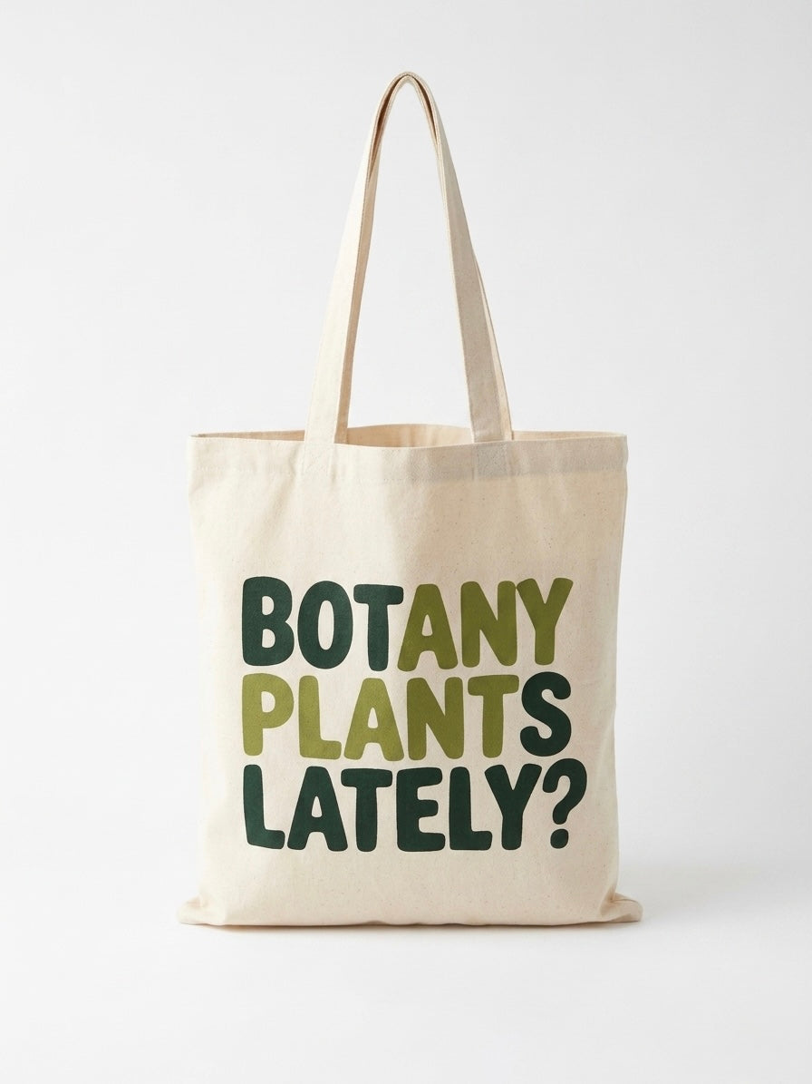 Botany Plants Lately? Canvas Tote