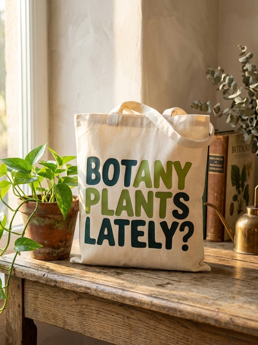 Botany Plants Lately? Canvas Tote